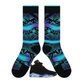 Aqua Socks ā Air Jordan 6 Retro Inspired Mid-Calf Unisex Crew Socks