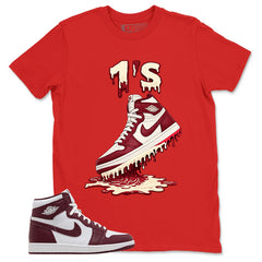 Artisanal Red 1s Zadago Shirt 1's Dripping Graphic