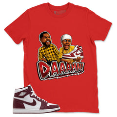 Artisanal Red 1s Zadago Shirt Daaamn Sneaker Graphic