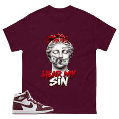Artisanal Red 1s Zadago Shirt Hold My Sin Graphic