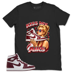 Artisanal Red 1s Zadago Shirt Kiss My Airs Graphic
