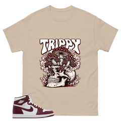 Artisanal Red 1s Zadago Shirt Trippy Skull Graphic