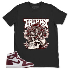 Artisanal Red 1s Zadago Shirt Trippy Skull Graphic