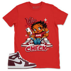 Artisanal Red 1s Zadago Shirt Vibe Check Graphic