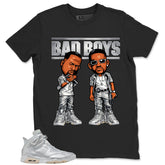 Bad Boys Shirt - Match Air Jordan 6 x Paris Saint-Germain Metallic Silver