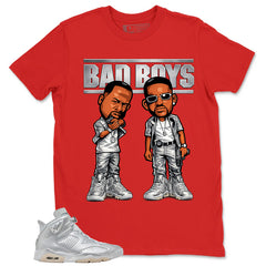 Bad Boys Shirt - Match Air Jordan 6 x Paris Saint-Germain Metallic Silver