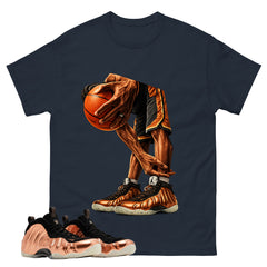 Ball Time Graphic Tee, Shirt to Match Air Foamposite One Copper, Air Foamposite Unisex Black Shirt