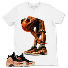 Ball Time Graphic Tee, Shirt to Match Air Foamposite One Copper, Air Foamposite Unisex Black Shirt