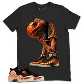 Ball Time Graphic Tee, Shirt to Match Air Foamposite One Copper, Air Foamposite Unisex Black Shirt