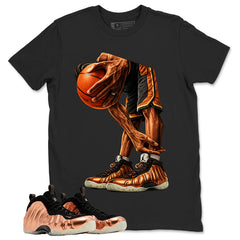 Ball Time Graphic Tee, Shirt to Match Air Foamposite One Copper, Air Foamposite Unisex Black Shirt