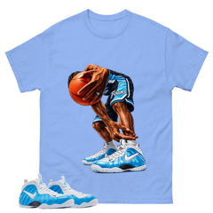 Ball Time Graphic Tee, Shirt to Match Air Foamposite Pro University Blue, Air Foamposite Unisex Blue Shirt