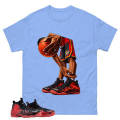Ball Time Graphic Tee, Shirt to Match Air Foamposite Stranger Things, Air Foamposite Unisex Blue Shirt