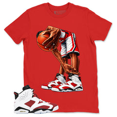Ball Time Shirt - Match White Air Jordan 6 Carmine