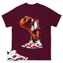 Ball Time Shirt - Match White Air Jordan 6 Carmine
