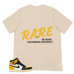 Be Rare Uncommon Different Shirt - Match Air Jordan 1 Yellow Toe