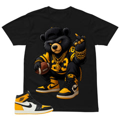 Bear 23 Shirt - Match Air Jordan 1 Yellow Toe