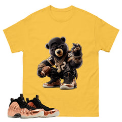 Bear Gang Graphic Tee, Shirt to Match Air Foamposite One Copper, Air Foamposite Unisex Black Shirt