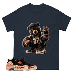 Bear Gang Graphic Tee, Shirt to Match Air Foamposite One Copper, Air Foamposite Unisex Black Shirt