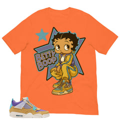 Betty Boop Shirt - Match Union LA x Air Jordan 4 Desert Moss