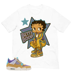 Betty Boop Shirt - Match Union LA x Air Jordan 4 Desert Moss