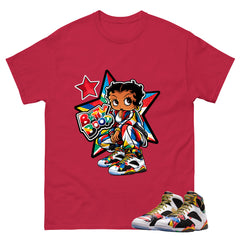 Betty Boop Star Graphic Tee, Shirt to Match Air Jordan 7 Miro, Air Jordan 7 Miro Unisex Shirt