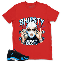 Big Money Talking Shirt - Match Air Jordan 14 Black University Blue 2026
