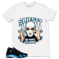 Big Money Talking Shirt - Match Air Jordan 14 Black University Blue 2026