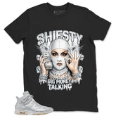 Big Money Talking Shirt - Match Air Jordan 6 x Paris Saint-Germain Metallic Silver