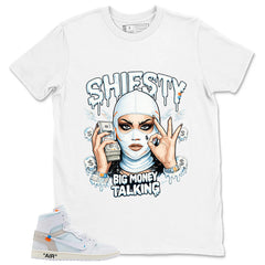 Big Money Talking Shirt - Match Virgil Abloh x Air Jordan 1 Alaska