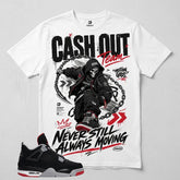 Black Bred 4s Zadago Shirt Cash Out Team Graphic