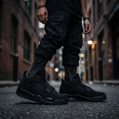 Black Cat Socks – Air Jordan 4 Retro Inspired Mid-Calf Unisex Crew Socks