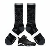 Black Cat Socks ā Air Jordan 6 Inspired Mid-Calf Unisex Crew Socks