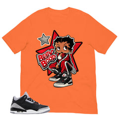 Black Cement 3s Zadago Shirt Betty Boop Graphic