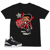 Black Cement 3s Zadago Shirt Betty Boop Graphic