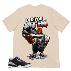 Black Cement 3s Zadago Shirt Did You Get Em MJ Graphic