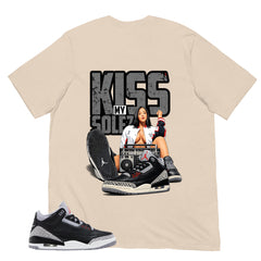 Black Cement 3s Zadago Shirt Kiss My Sole Graphic