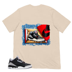 Black Cement 3s Zadago Shirt New Kicks Graphic