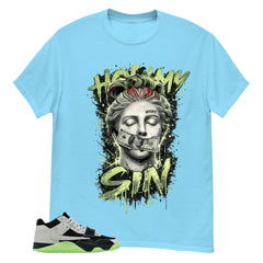 Black Night Silver Chase B x Travis Scott Jumpman Shirt Hold My Sin Graphic