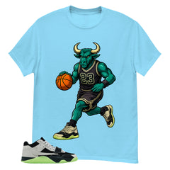 Black Night Silver Chase B x Travis Scott Jumpman Shirt Raging Bull Graphic