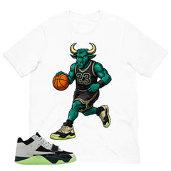 Black Night Silver Chase B x Travis Scott Jumpman Shirt Raging Bull Graphic