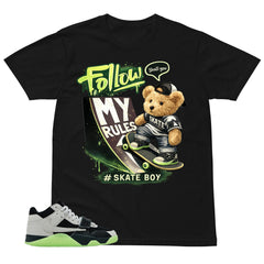 Black Night Silver Chase B x Travis Scott Jumpman Shirt Skate Boy Graphic