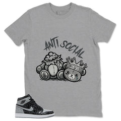 Black Rebellionaire 1s Zadago Shirt Anti Social Graphic