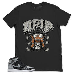 Black Rebellionaire 1s Zadago Shirt Drip Rich Graphic
