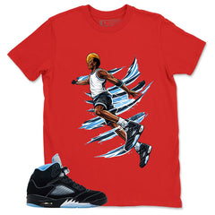 Black University Blue 6s Zadago Shirt Air Ball Graphic