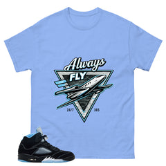 Black University Blue 6s Zadago Shirt Always Fly Graphic