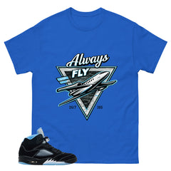 Black University Blue 6s Zadago Shirt Always Fly Graphic