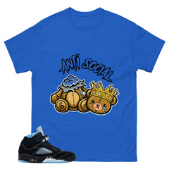 Black University Blue 6s Zadago Shirt Anti Social Graphic