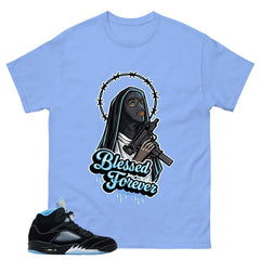 Black University Blue 6s Zadago Shirt Blessed Forever Graphic