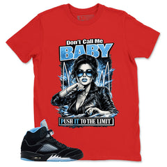 Black University Blue 6s Zadago Shirt Don't Call Me Baby Graphic