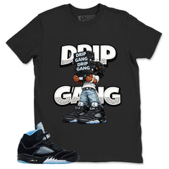 Black University Blue 6s Zadago Shirt Drip Gang Graphic